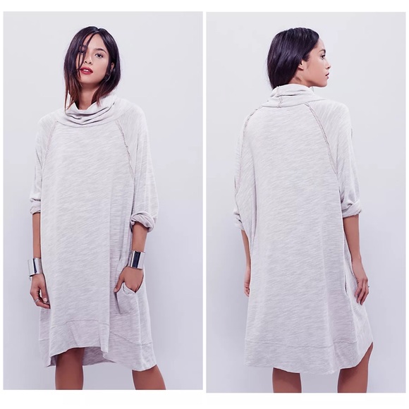 FREE PEOPLE TERRI’S COCOON DRESS in Oatmeal - Picture 2 of 11